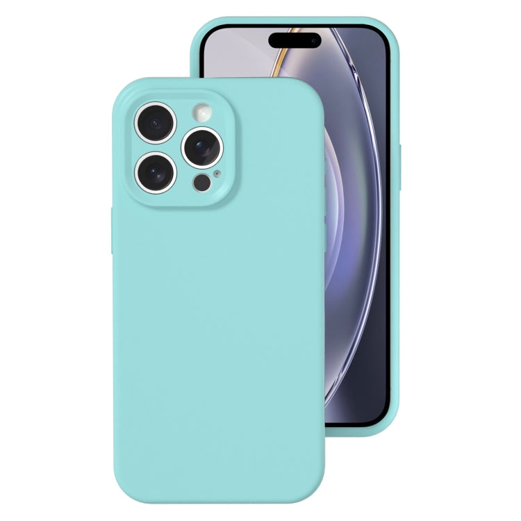 For iPhone 16 Pro Precise Hole Liquid Silicone Jelly Color Full Coverage Phone Case