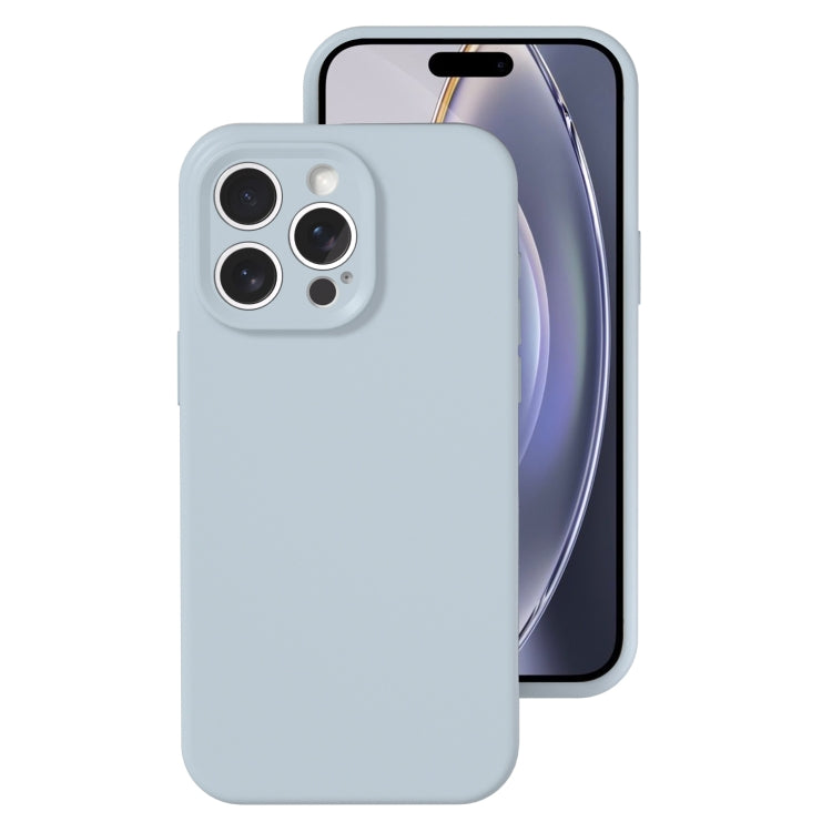 For iPhone 16 Pro Precise Hole Liquid Silicone Jelly Color Full Coverage Phone Case
