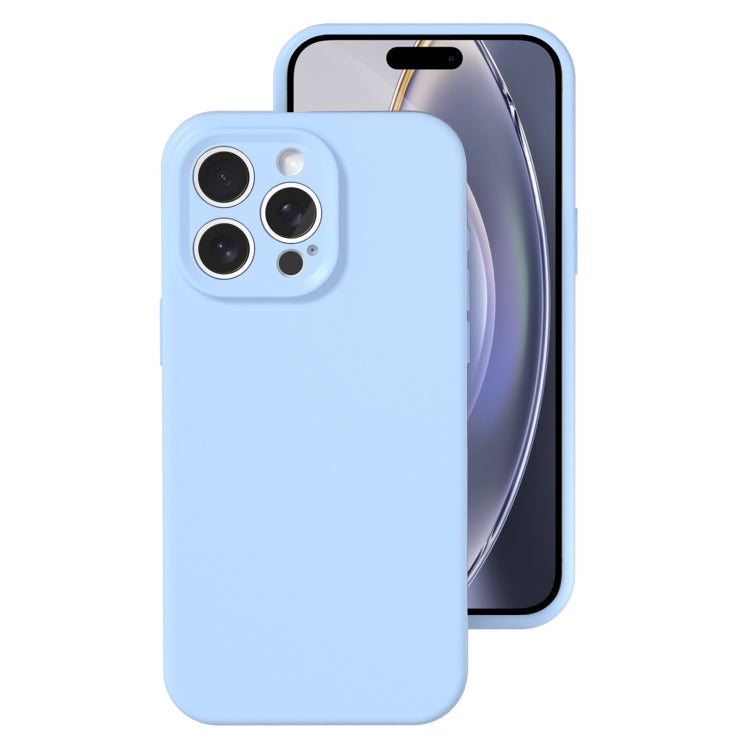 For iPhone 16 Pro Precise Hole Liquid Silicone Jelly Color Full Coverage Phone Case