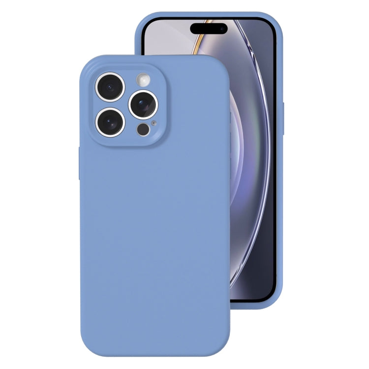 For iPhone 16 Pro Precise Hole Liquid Silicone Jelly Color Full Coverage Phone Case