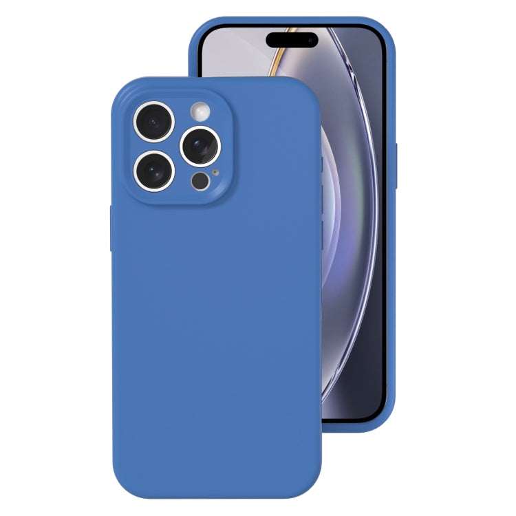For iPhone 16 Pro Precise Hole Liquid Silicone Jelly Color Full Coverage Phone Case