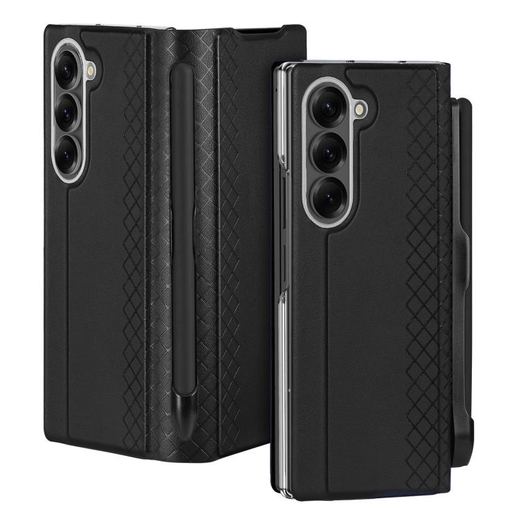 For Samsung Galaxy Z Fold7 5G DUX DUCIS Bril Series PU + TPU Phone Case with Pen Slot