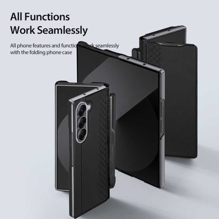 For Samsung Galaxy Z Fold7 5G DUX DUCIS Bril Series PU + TPU Phone Case with Pen Slot