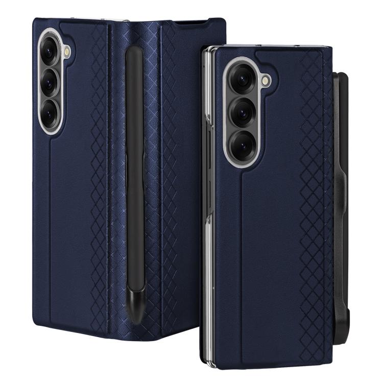 For Samsung Galaxy Z Fold7 5G DUX DUCIS Bril Series PU + TPU Phone Case with Pen Slot