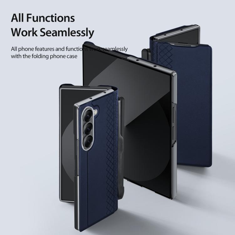 For Samsung Galaxy Z Fold7 5G DUX DUCIS Bril Series PU + TPU Phone Case with Pen Slot