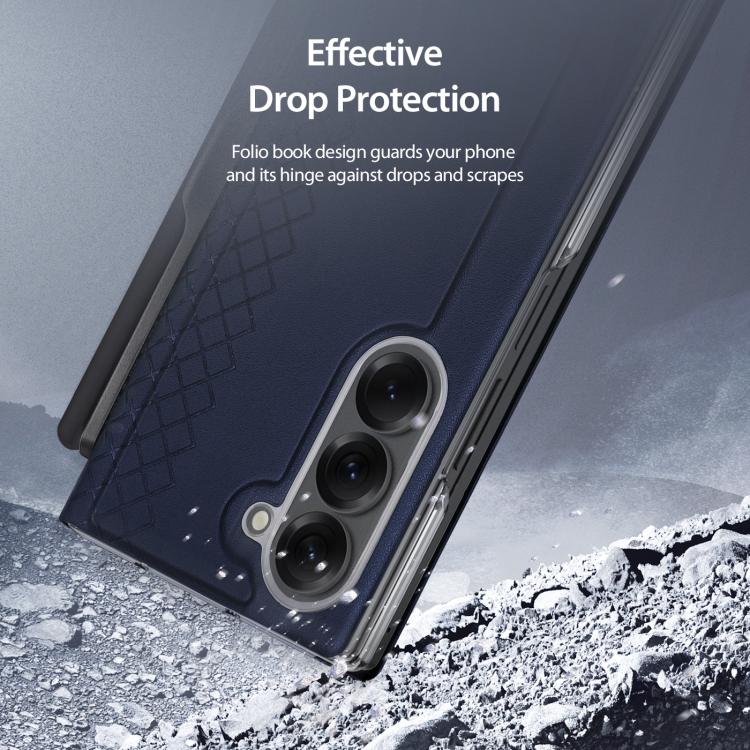 For Samsung Galaxy Z Fold7 5G DUX DUCIS Bril Series PU + TPU Phone Case with Pen Slot