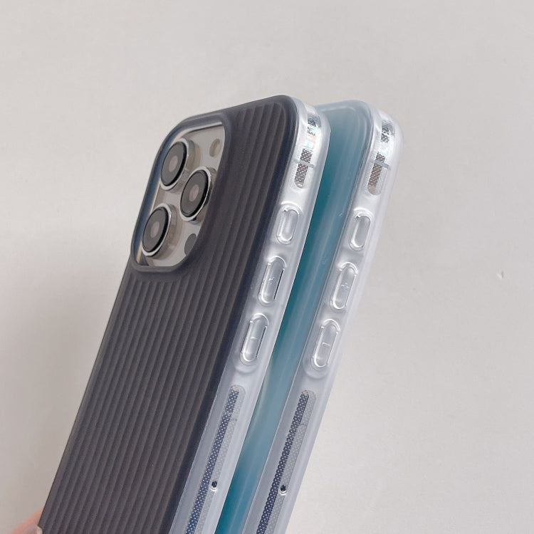 For iPhone 12 Pro Striped Skin Feel Magnetic Magsafe Phone Case