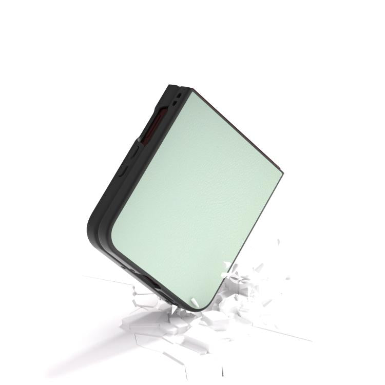 For Motorola Razr 60 Ultra PU Leather Black Frame Full Coverage Phone Case