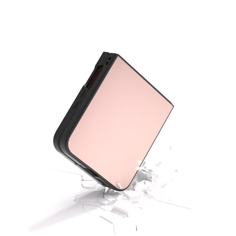 For Motorola Razr 60 Ultra PU Leather Black Frame Full Coverage Phone Case
