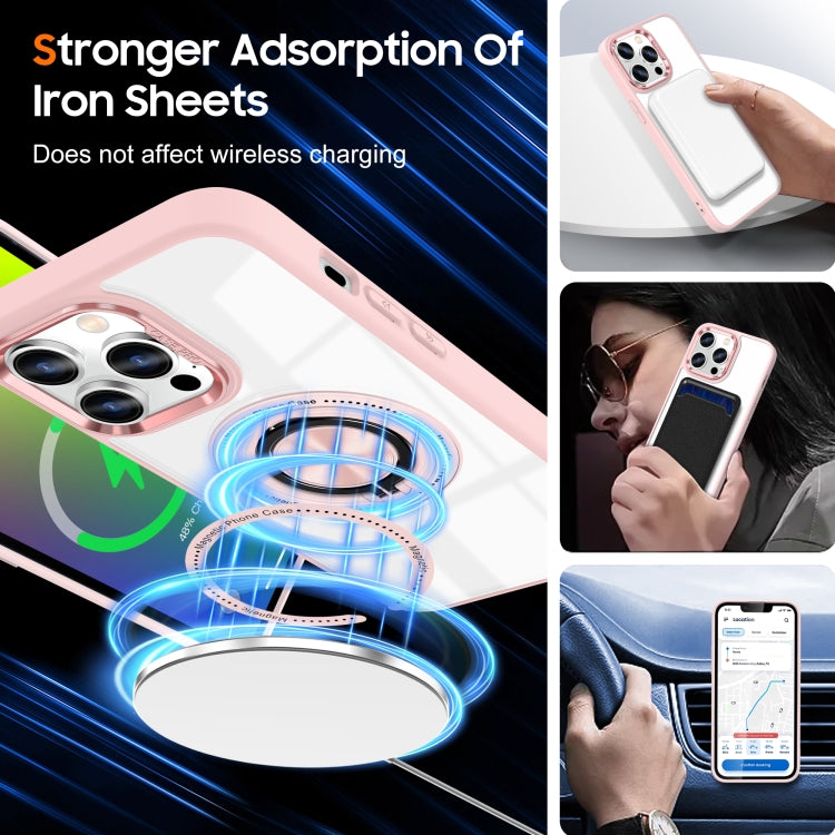 For iPhone 16 Pro Max Magnetic Rotating Ring Holder Phone Case