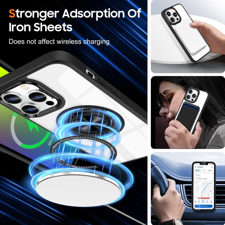 For iPhone 15 Pro Max Magnetic Rotating Ring Holder Phone Case