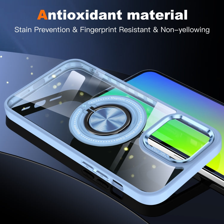 For iPhone 15 Pro Max Magnetic Rotating Ring Holder Phone Case