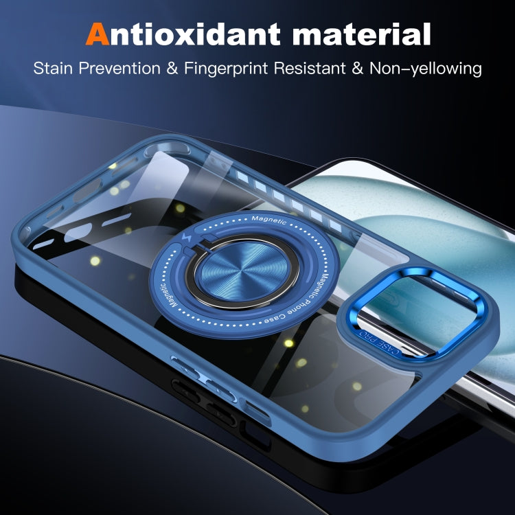 For iPhone 15 Plus Magnetic Rotating Ring Holder Phone Case