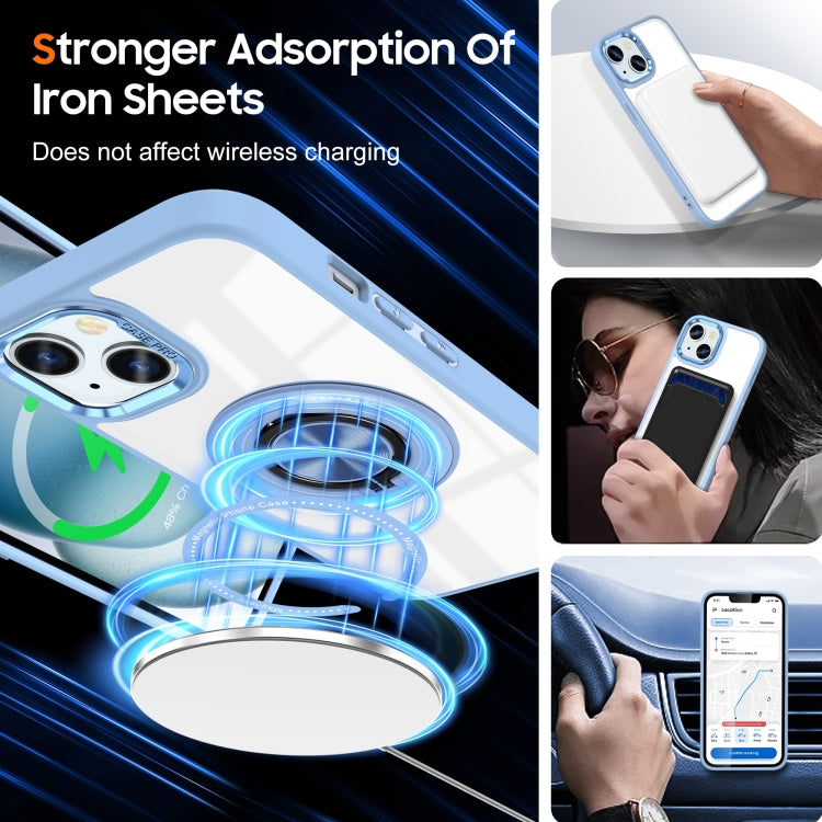 For iPhone 15 Magnetic Rotating Ring Holder Phone Case