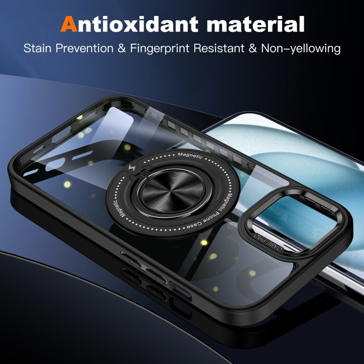 For iPhone 14 Plus Magnetic Rotating Ring Holder Phone Case