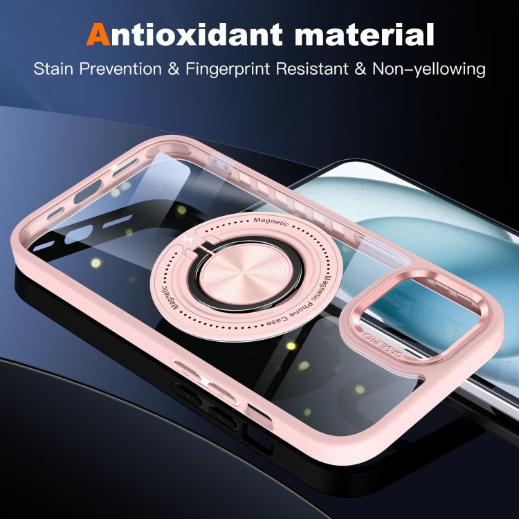 For iPhone 14 Magnetic Rotating Ring Holder Phone Case