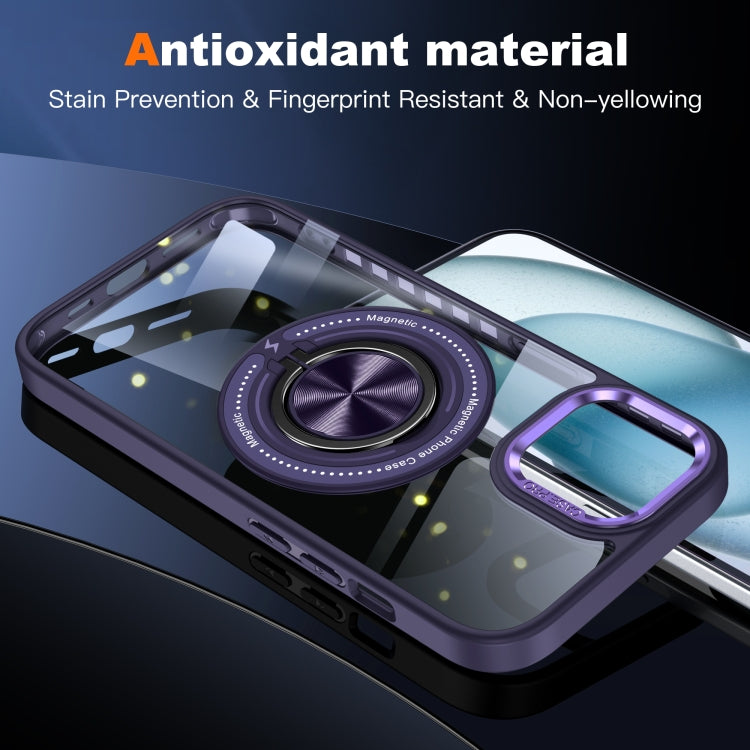 For iPhone 14 Magnetic Rotating Ring Holder Phone Case