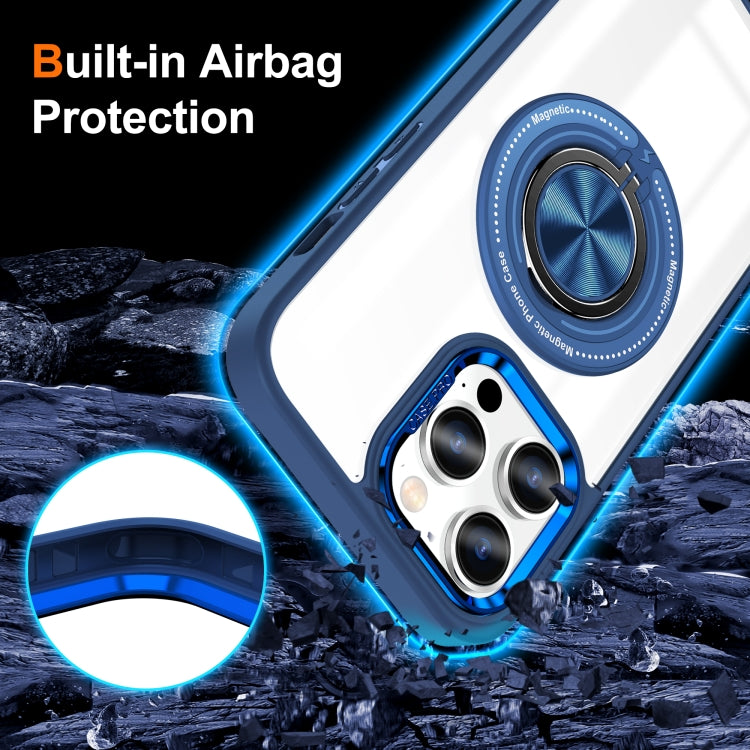 For iPhone 14 Pro Magnetic Rotating Ring Holder Phone Case