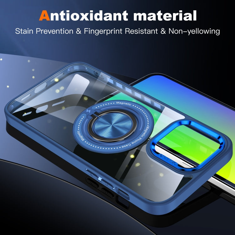 For iPhone 14 Pro Magnetic Rotating Ring Holder Phone Case