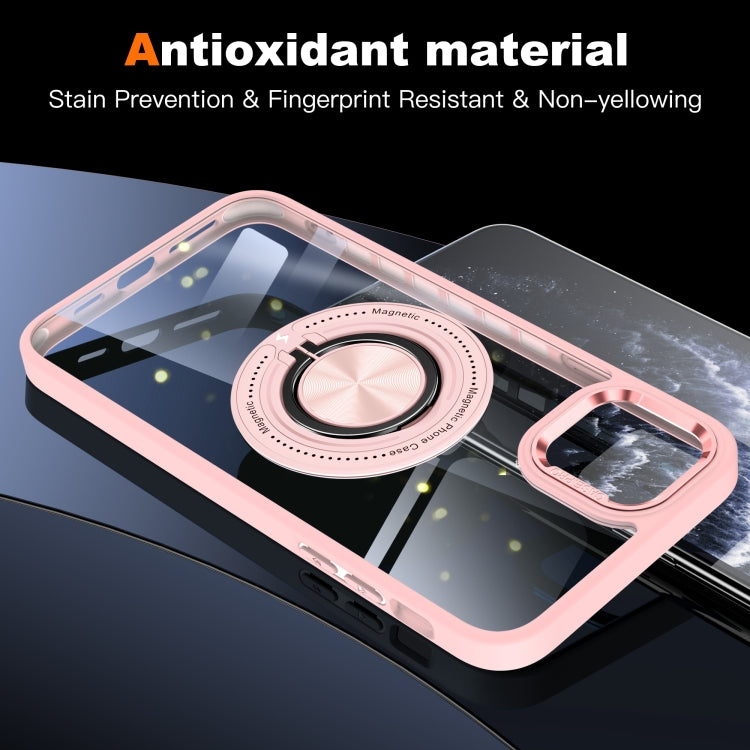 For iPhone 13 Pro Max Magnetic Rotating Ring Holder Phone Case