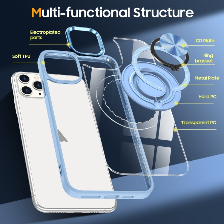 For iPhone 13 Pro Max Magnetic Rotating Ring Holder Phone Case