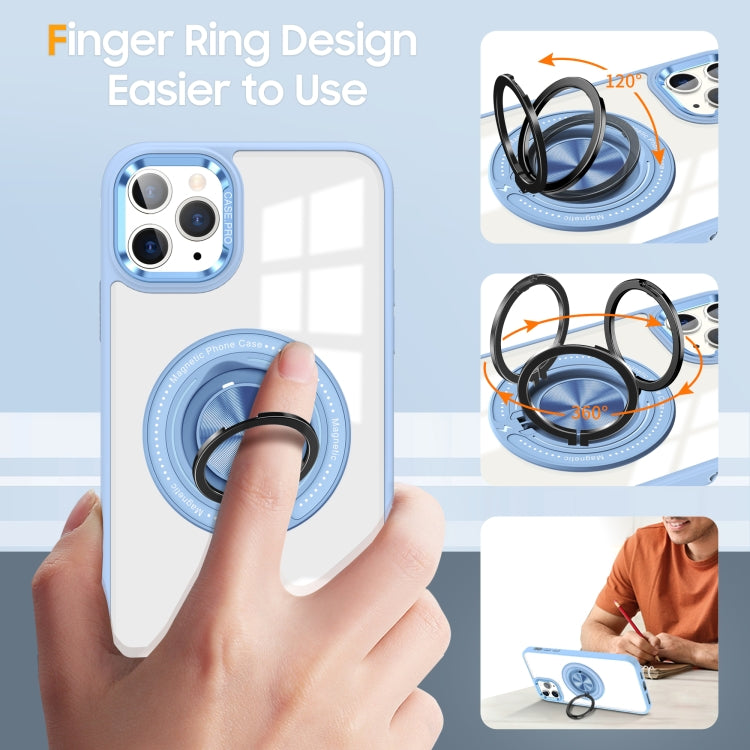 For iPhone 13 Pro Max Magnetic Rotating Ring Holder Phone Case