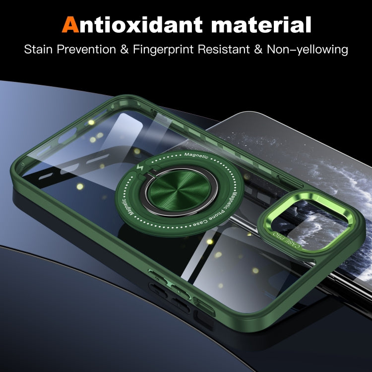 For iPhone 13 Pro Magnetic Rotating Ring Holder Phone Case