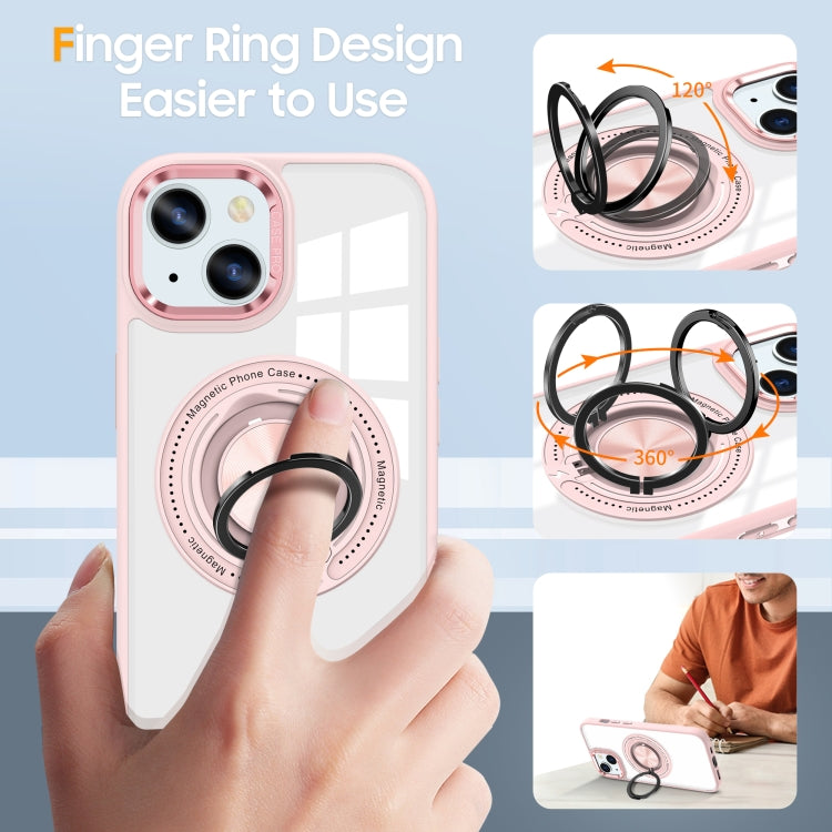 For iPhone 13 Magnetic Rotating Ring Holder Phone Case