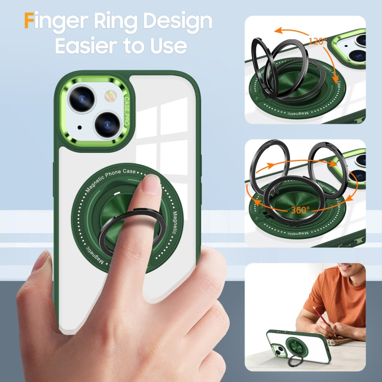 For iPhone 13 Magnetic Rotating Ring Holder Phone Case