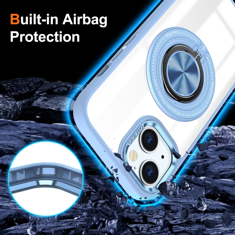 For iPhone 13 Magnetic Rotating Ring Holder Phone Case