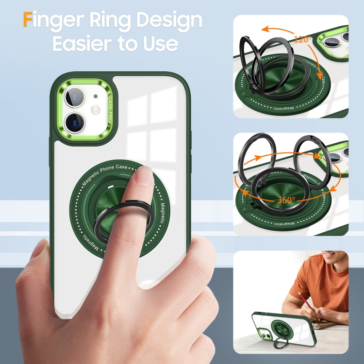 For iPhone 12 Magnetic Rotating Ring Holder Phone Case