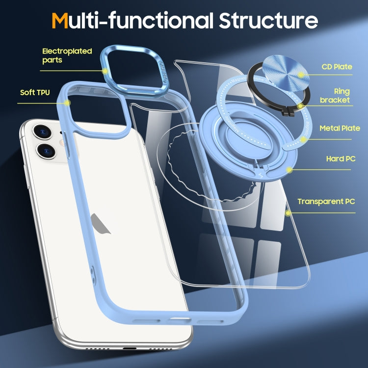 For iPhone 12 Magnetic Rotating Ring Holder Phone Case