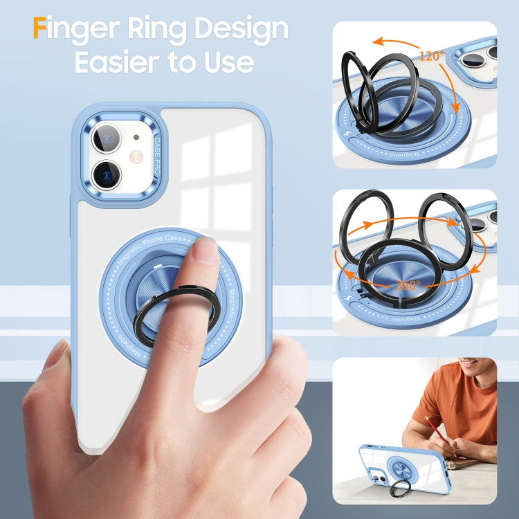 For iPhone 12 Magnetic Rotating Ring Holder Phone Case