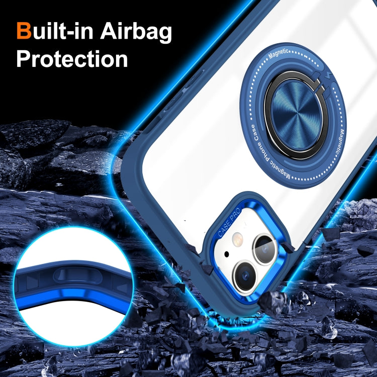 For iPhone 12 Magnetic Rotating Ring Holder Phone Case