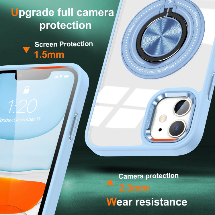 For iPhone 11 Magnetic Rotating Ring Holder Phone Case