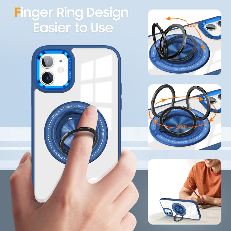 For iPhone 11 Magnetic Rotating Ring Holder Phone Case