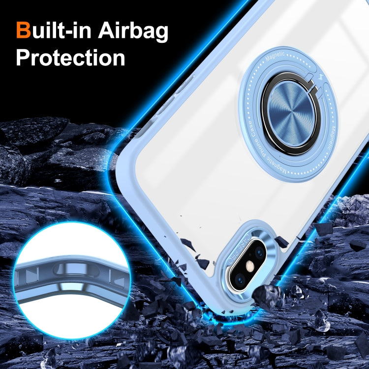 For iPhone XS / X Magnetic Rotating Ring Holder Phone Case
