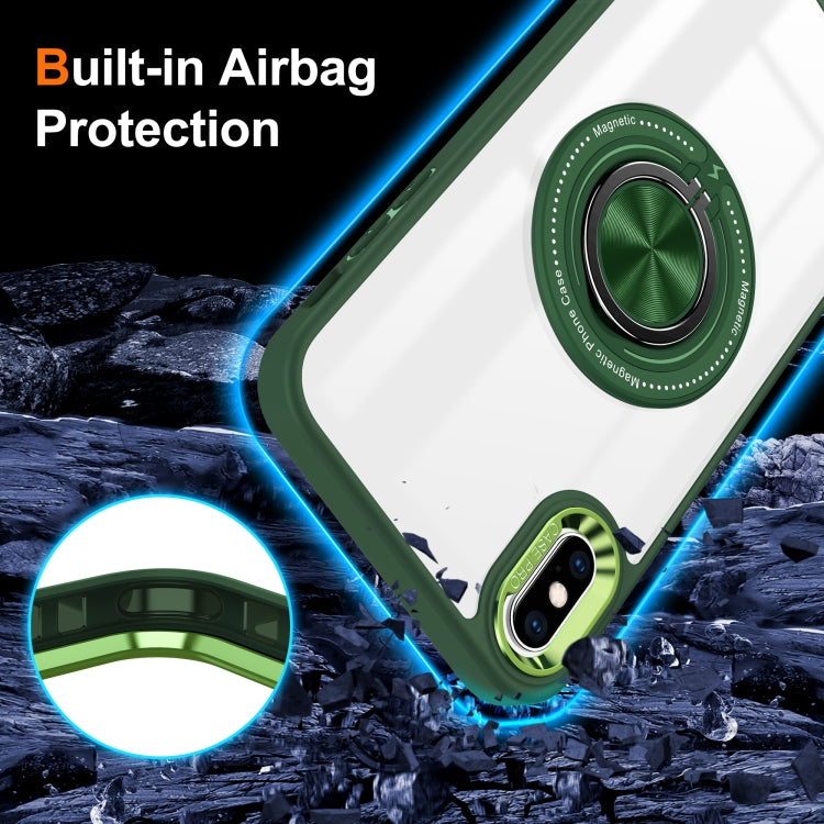 For iPhone XR Magnetic Rotating Ring Holder Phone Case