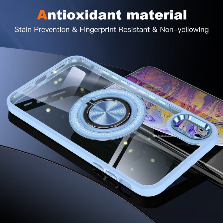 For iPhone XR Magnetic Rotating Ring Holder Phone Case