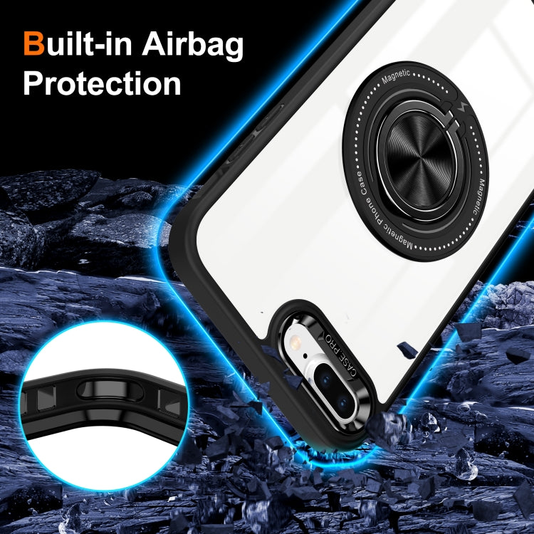 For iPhone 8 Plus / 7 Plus Magnetic Rotating Ring Holder Phone Case