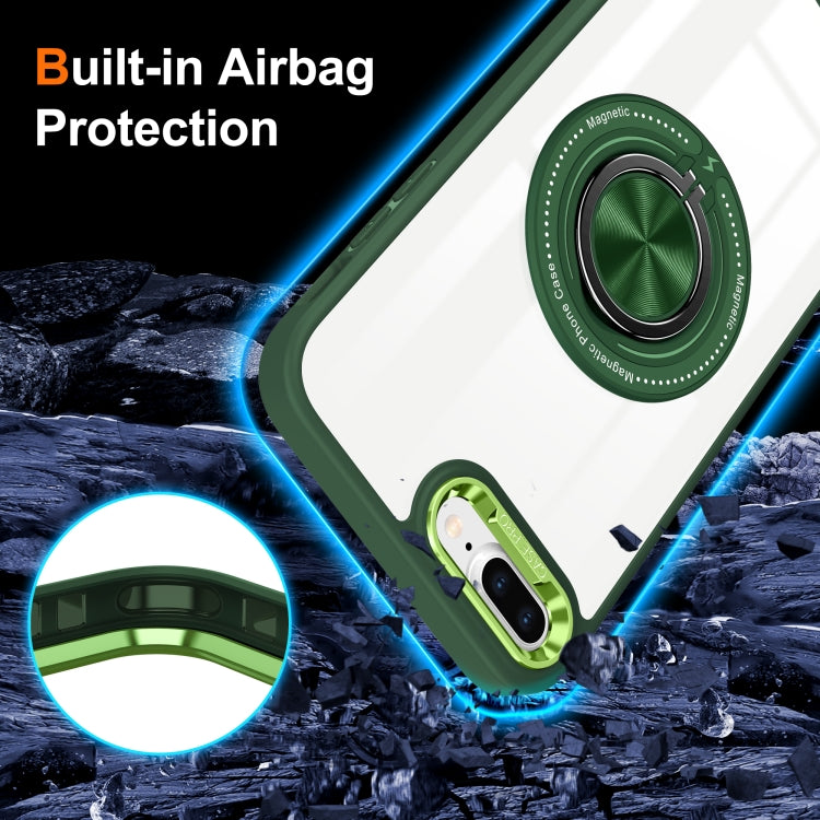 For iPhone 8 Plus / 7 Plus Magnetic Rotating Ring Holder Phone Case