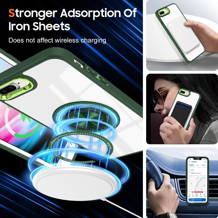 For iPhone 8 Plus / 7 Plus Magnetic Rotating Ring Holder Phone Case