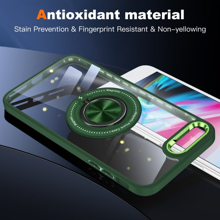 For iPhone 8 Plus / 7 Plus Magnetic Rotating Ring Holder Phone Case