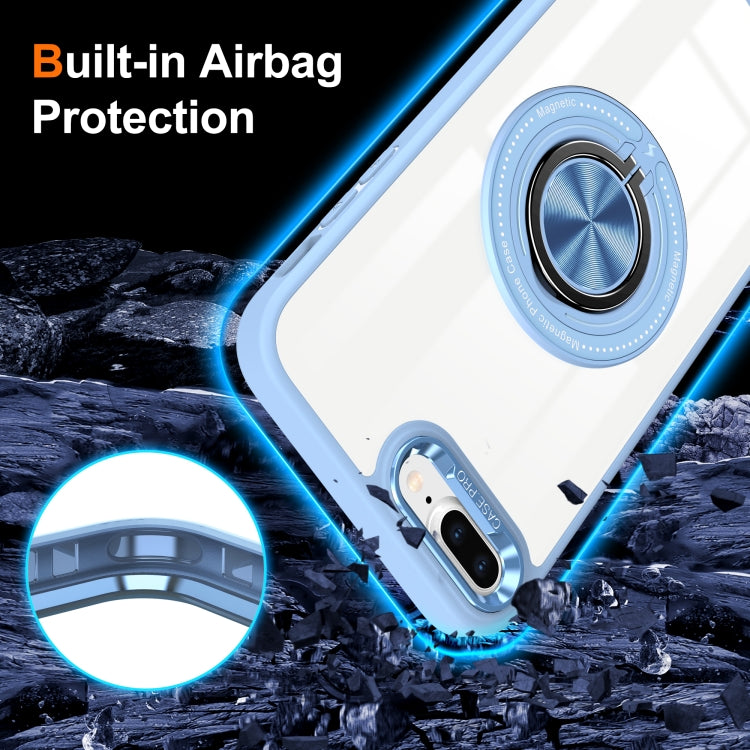 For iPhone 8 Plus / 7 Plus Magnetic Rotating Ring Holder Phone Case
