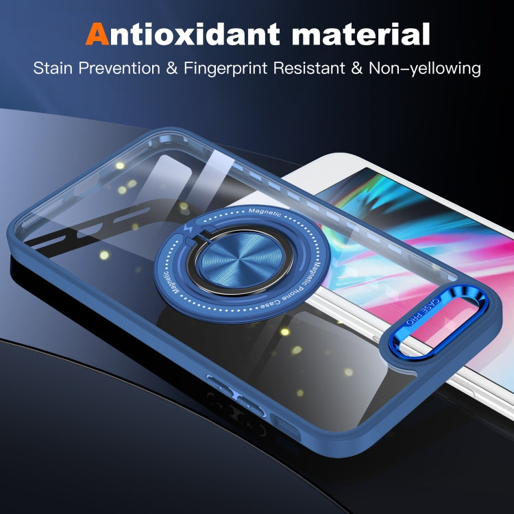 For iPhone 8 Plus / 7 Plus Magnetic Rotating Ring Holder Phone Case