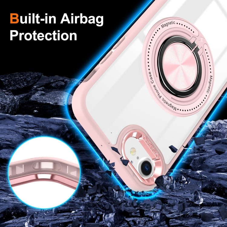 For iPhone SE 2022 / 2020 / 8 / 7 Magnetic Rotating Ring Holder Phone Case