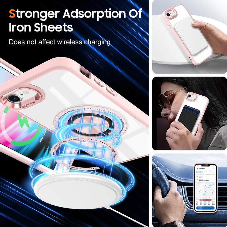 For iPhone SE 2022 / 2020 / 8 / 7 Magnetic Rotating Ring Holder Phone Case