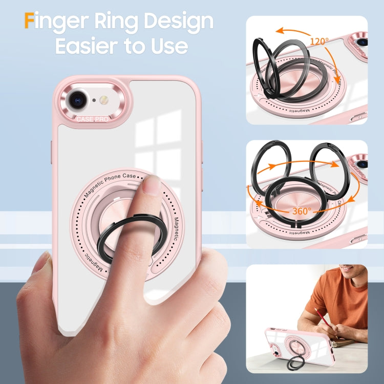For iPhone SE 2022 / 2020 / 8 / 7 Magnetic Rotating Ring Holder Phone Case