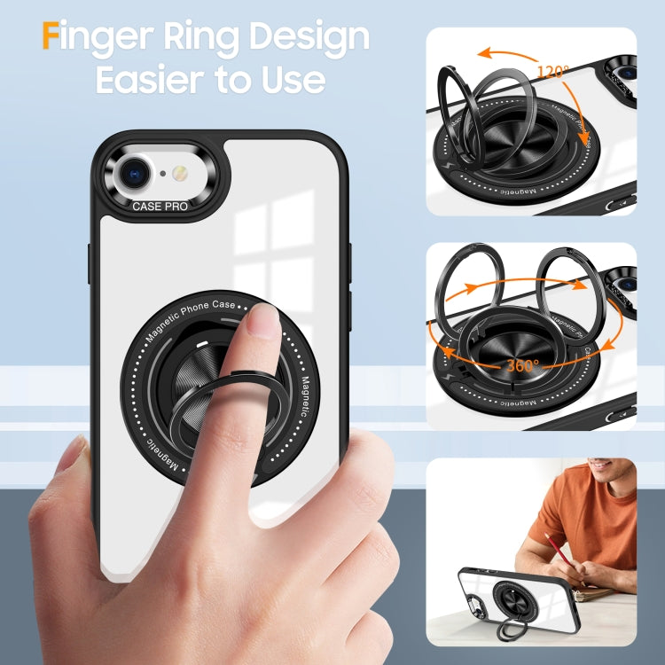 For iPhone SE 2022 / 2020 / 8 / 7 Magnetic Rotating Ring Holder Phone Case