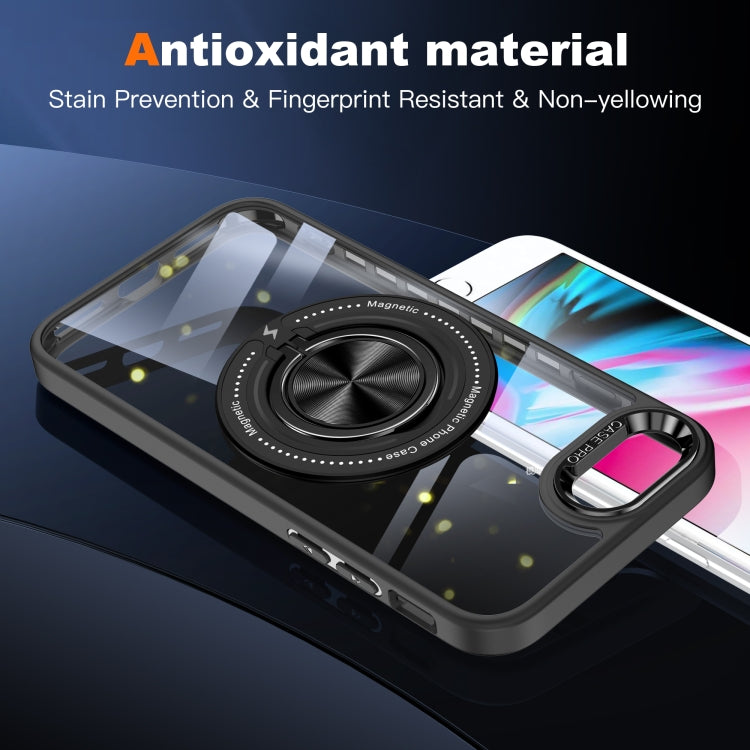 For iPhone SE 2022 / 2020 / 8 / 7 Magnetic Rotating Ring Holder Phone Case